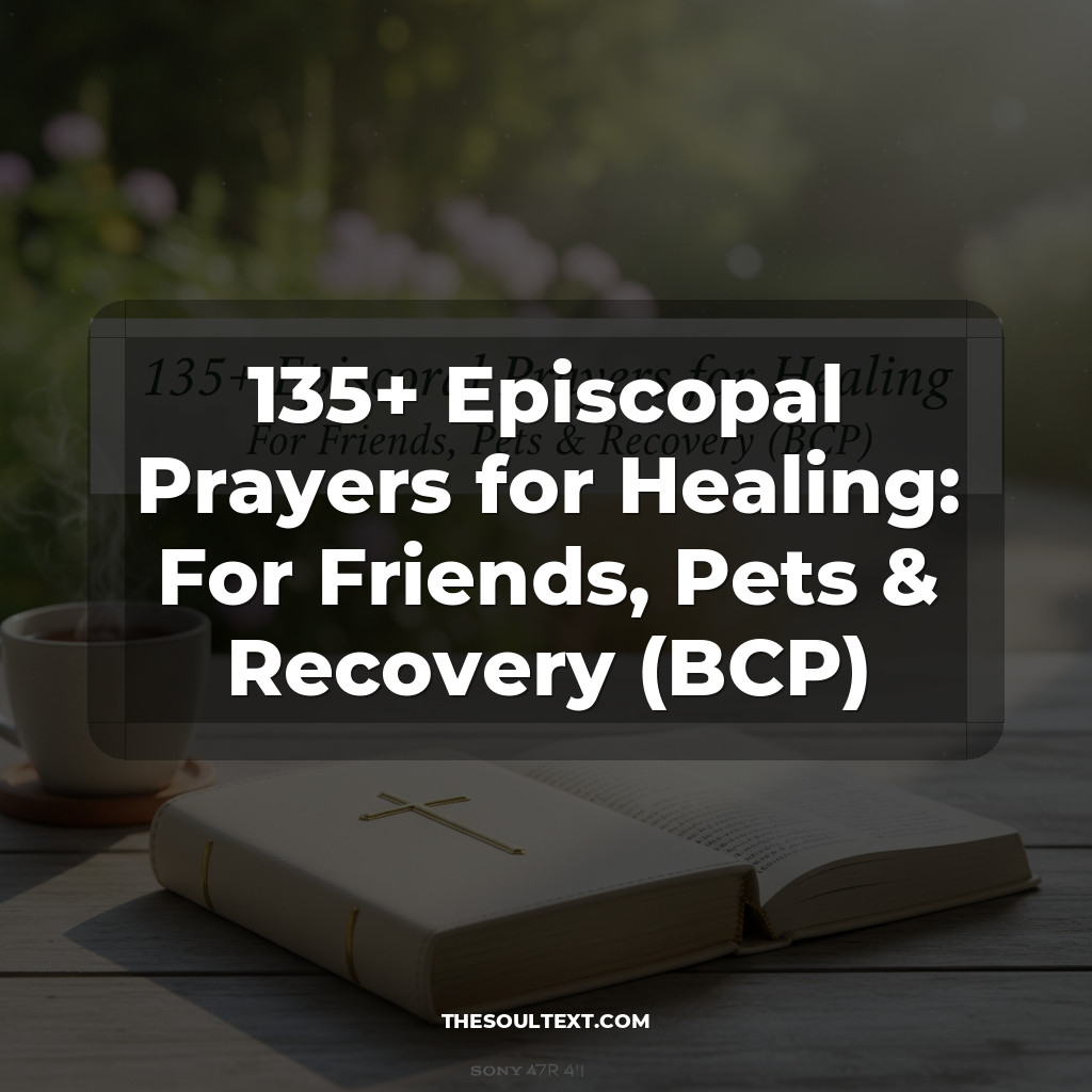 135+ Episcopal Prayers for Healing: For Friends, Pets & Recovery (BCP)
