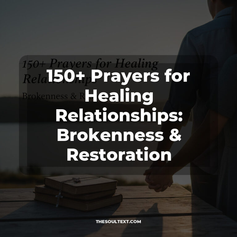 150+ Prayers for Healing Relationships: Brokenness & Restoration