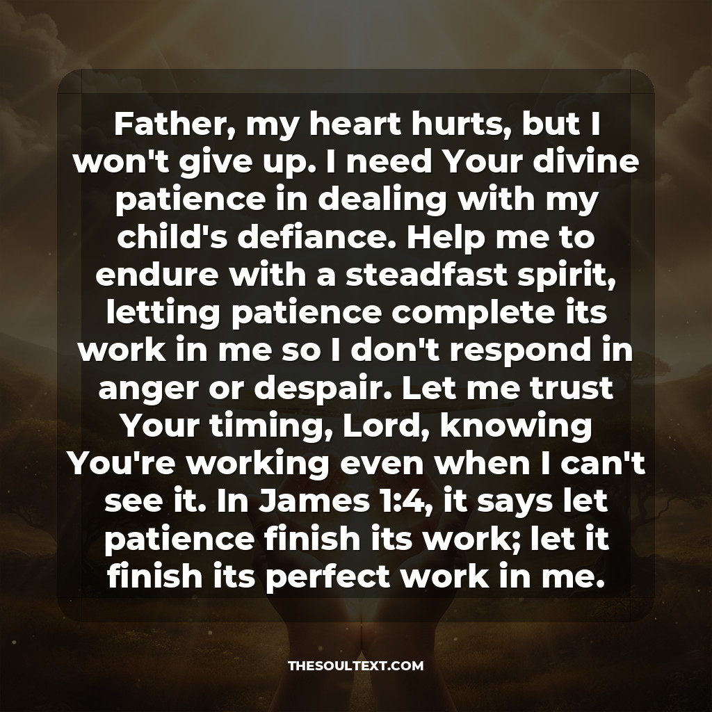A Parent's Personal Prayer for Their Own Patience and Wisdom