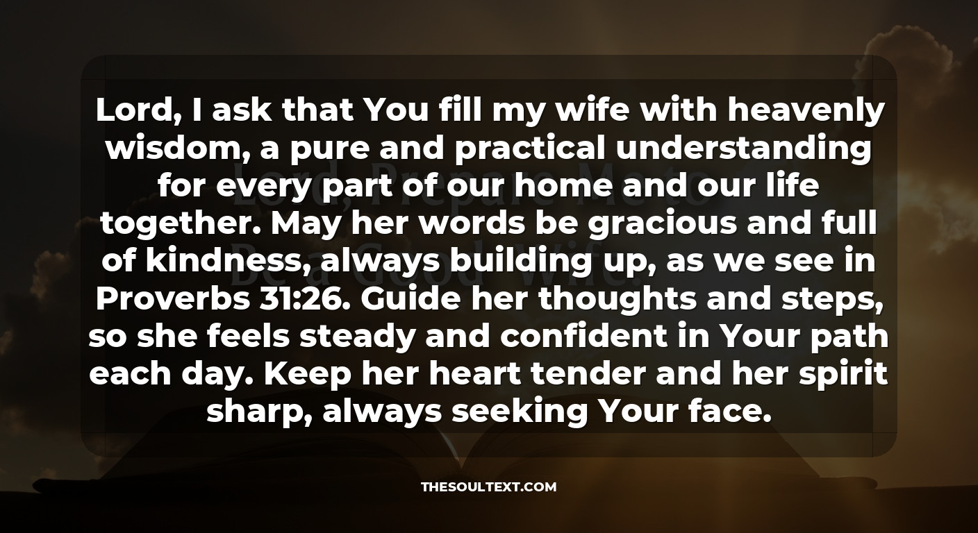 A Personal Prayer: "lord, Prepare Me to Be a Good Wife"