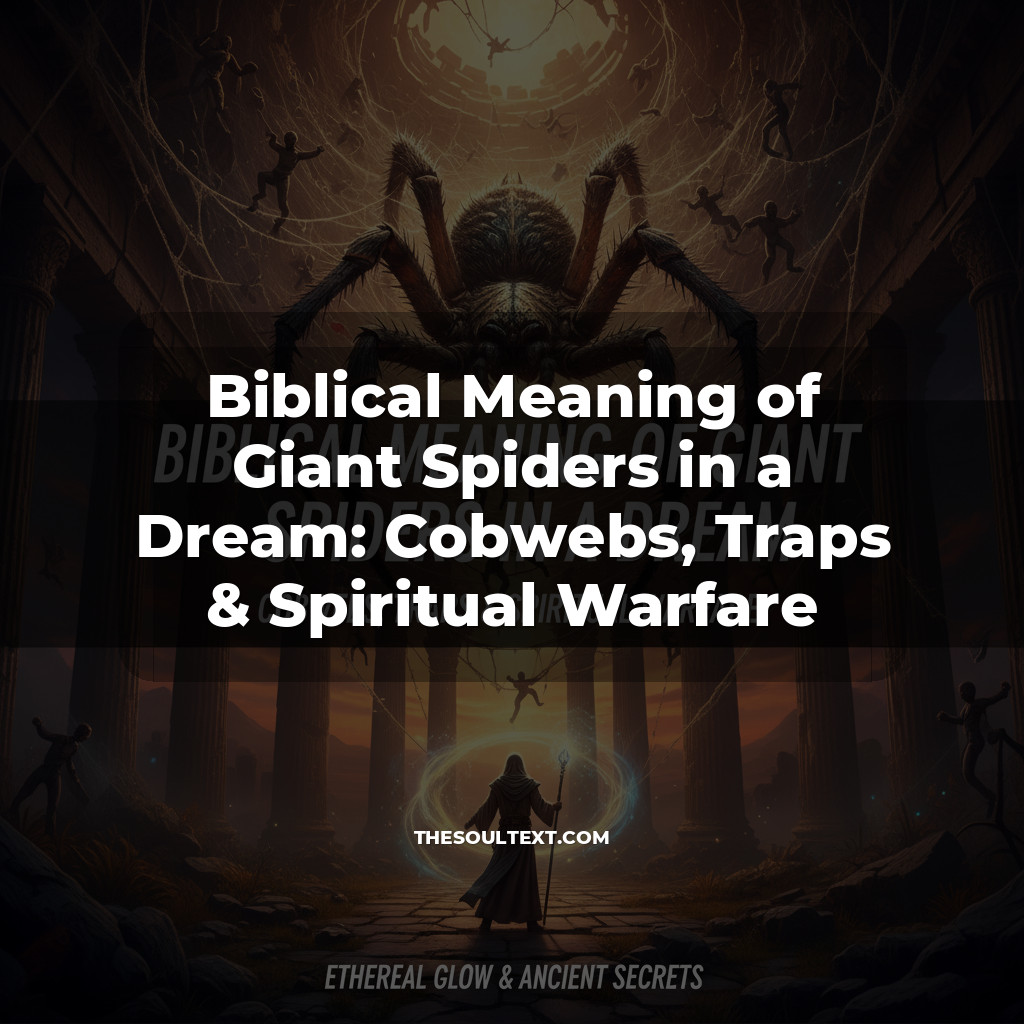 Story: Biblical Meaning of Giant Spiders in a Dream: Cobwebs, Traps & Spiritual Warfare