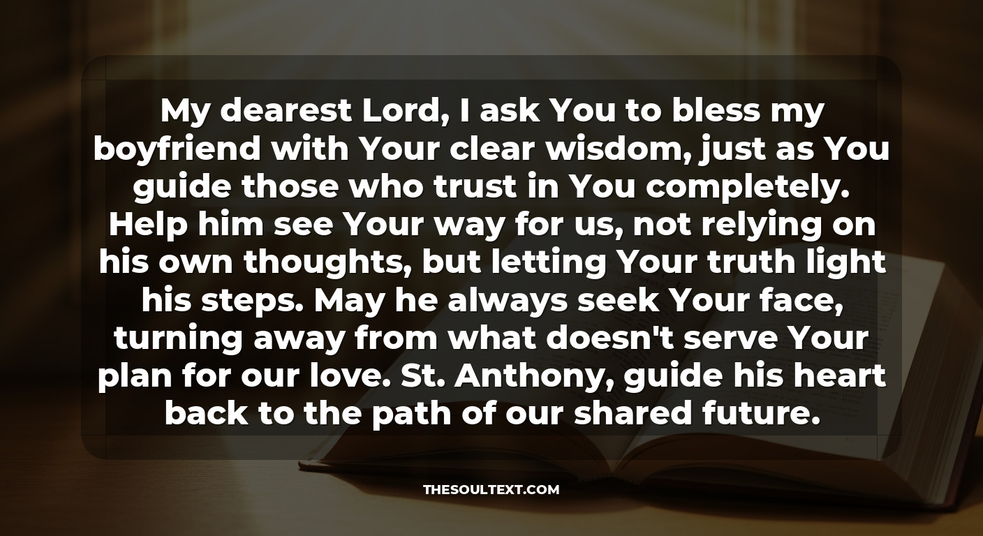 Catholic Prayer to Restore a Relationship with a Boyfriend (st. Anthony & St. Jude)