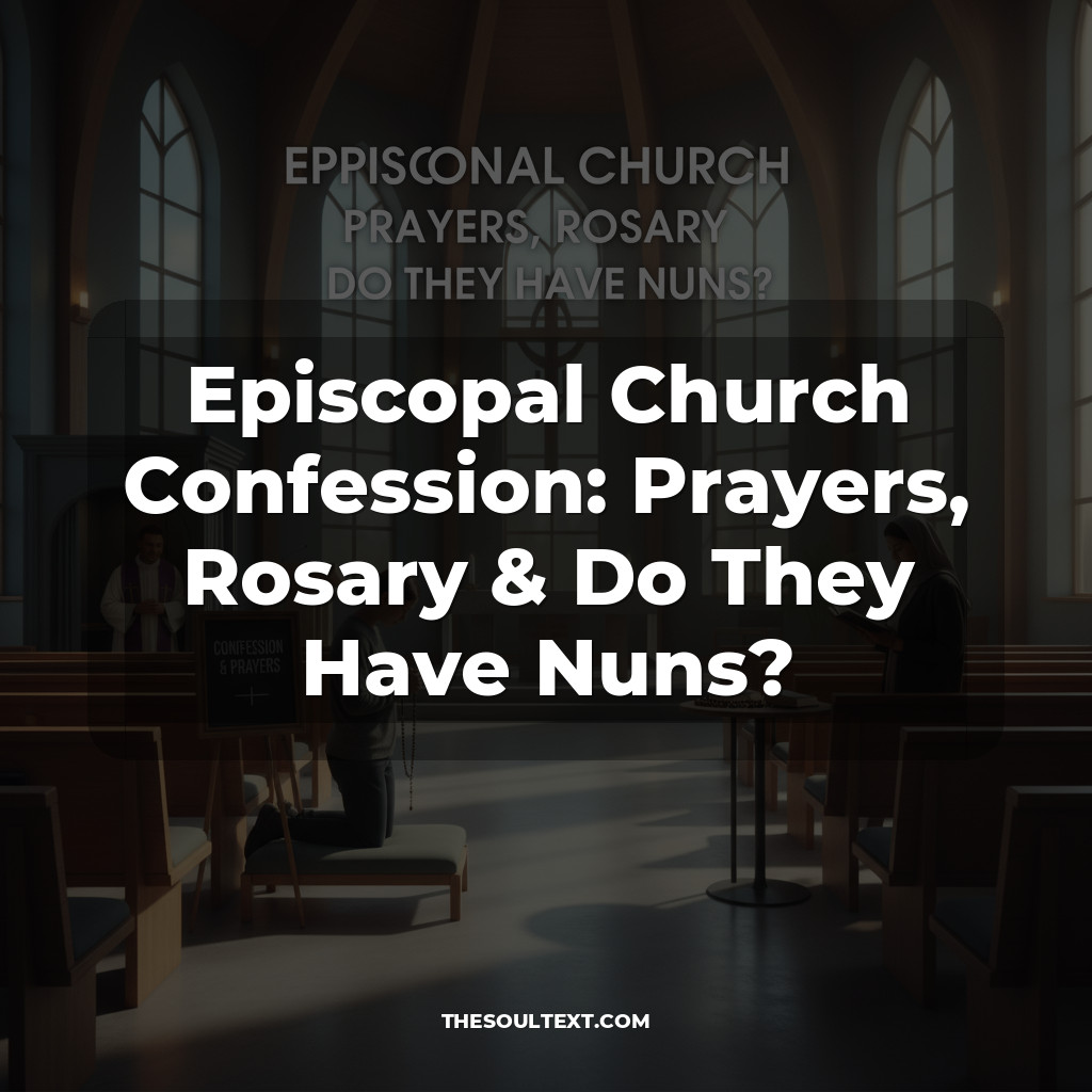 Episcopal Church Confession: Prayers, Rosary & Do They Have Nuns?