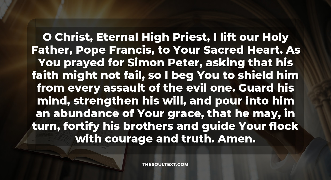 Intercessory Prayer for Pope, Bishops, and Priests (the Master Prayer)
