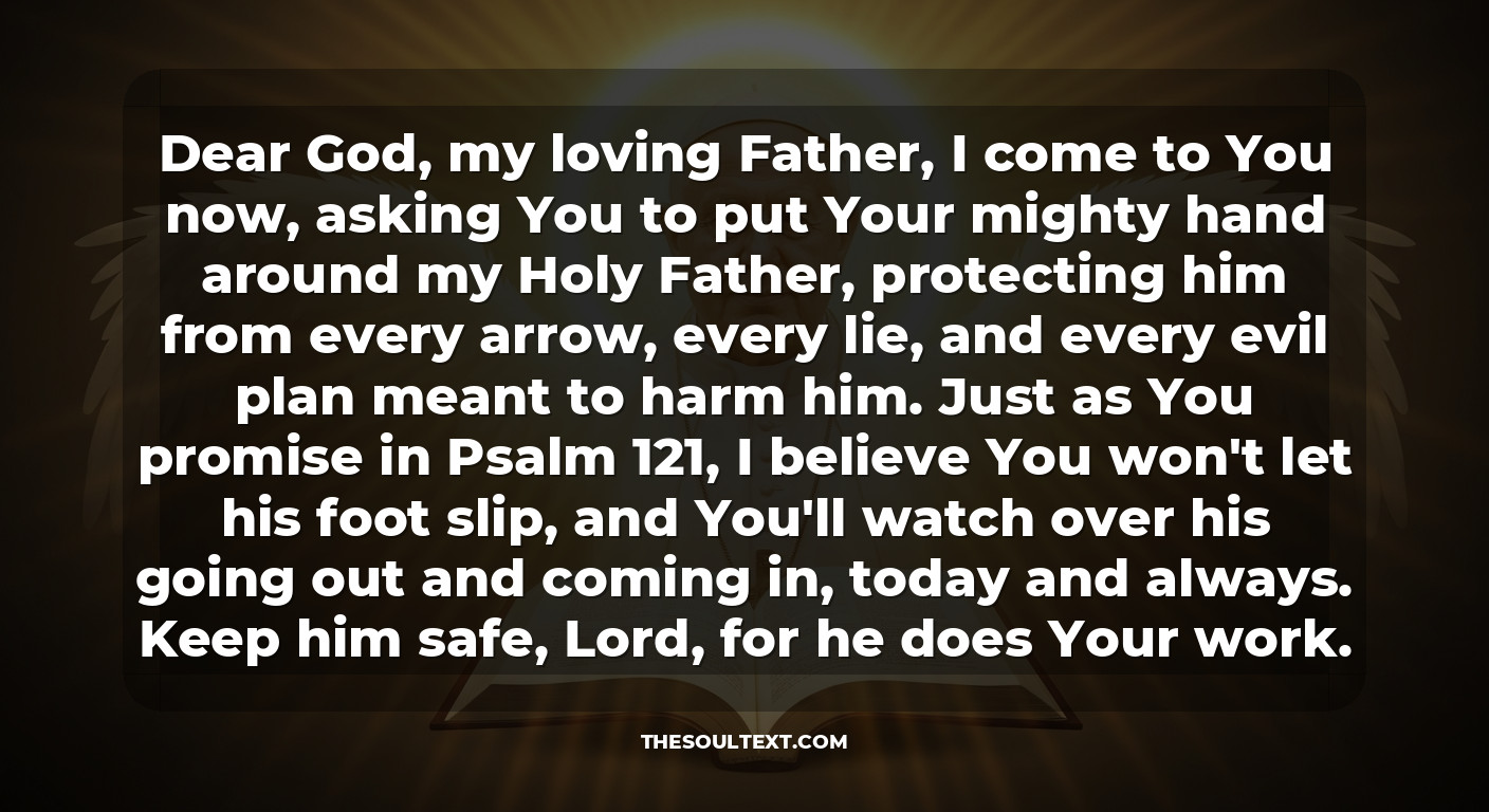 Intercessory Prayer for the Pope (the Holy Father)