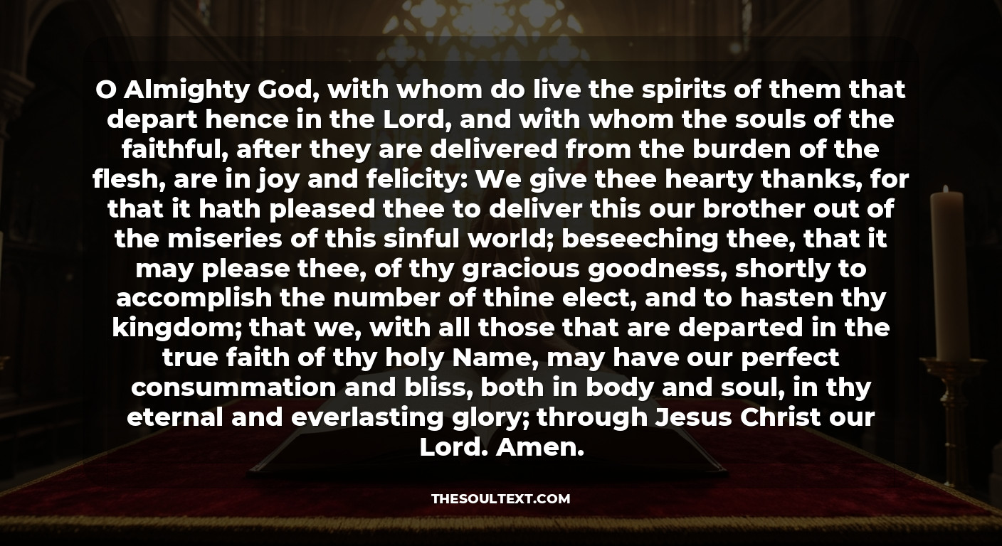 Last Rites Traditional Prayer Texts in the Church of England (ministry at Death)