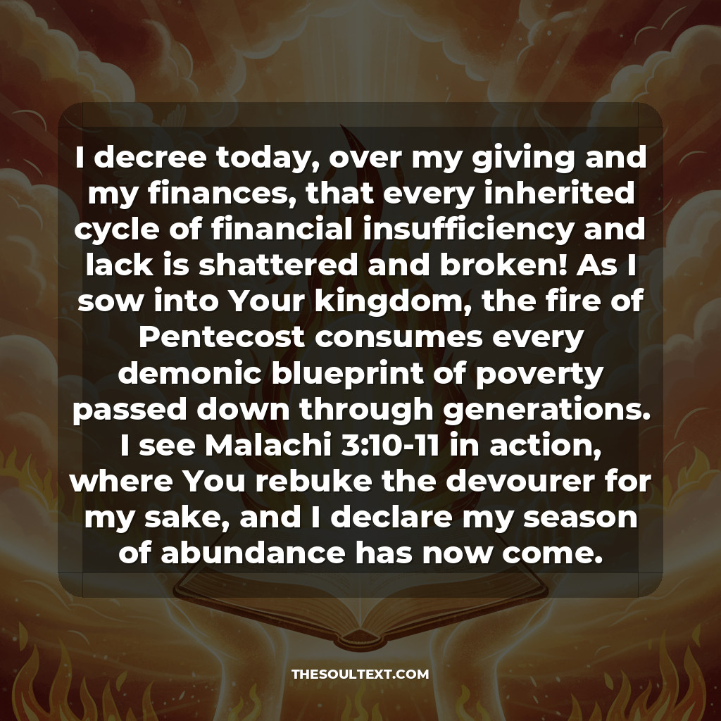 Offertory Prayer for Pentecost (giving with Fire)