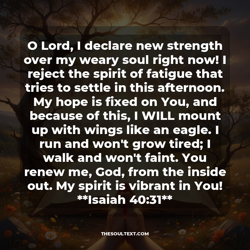 Powerful Afternoon Prayer for Strength (beating the Slump)
