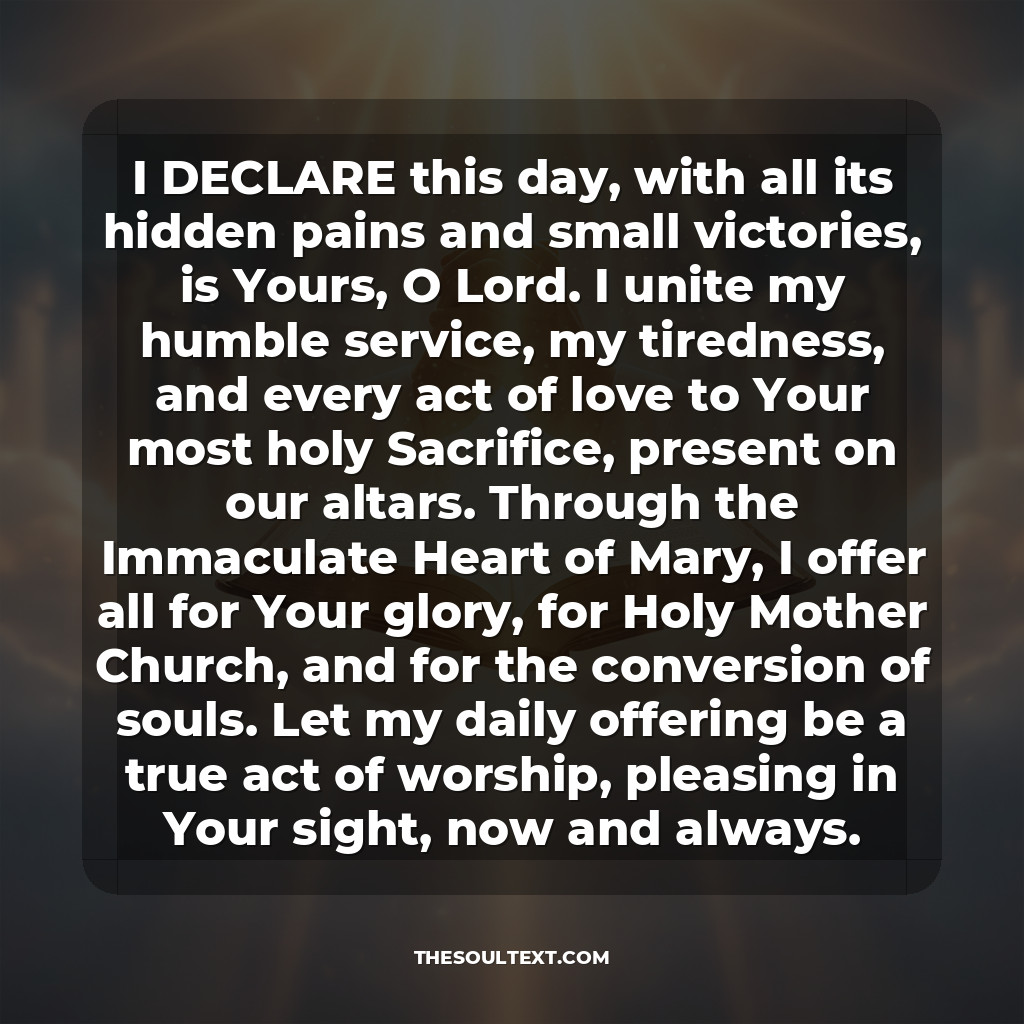 Powerful Catholic Prayer for Caregivers (the Daily Offering)
