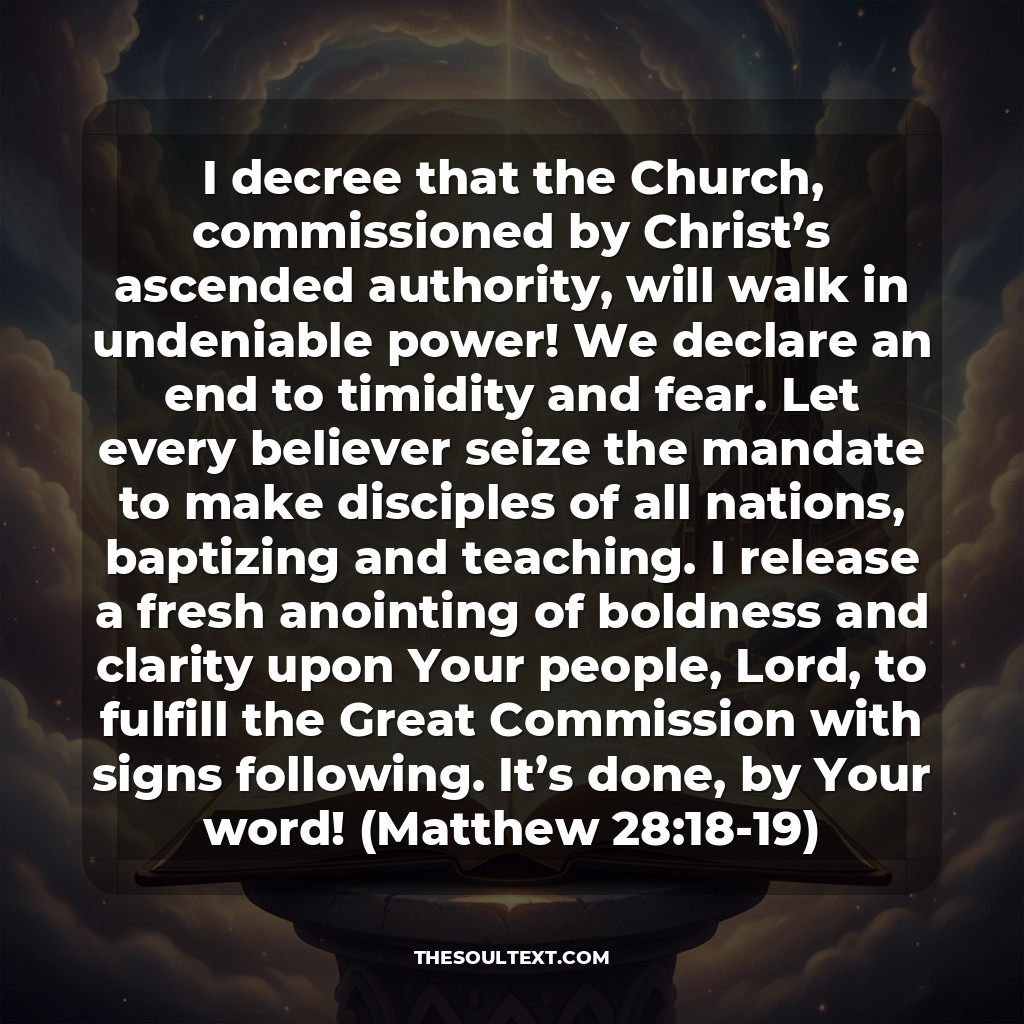 Powerful Intercession Prayers for Ascension Day (the Church & World)