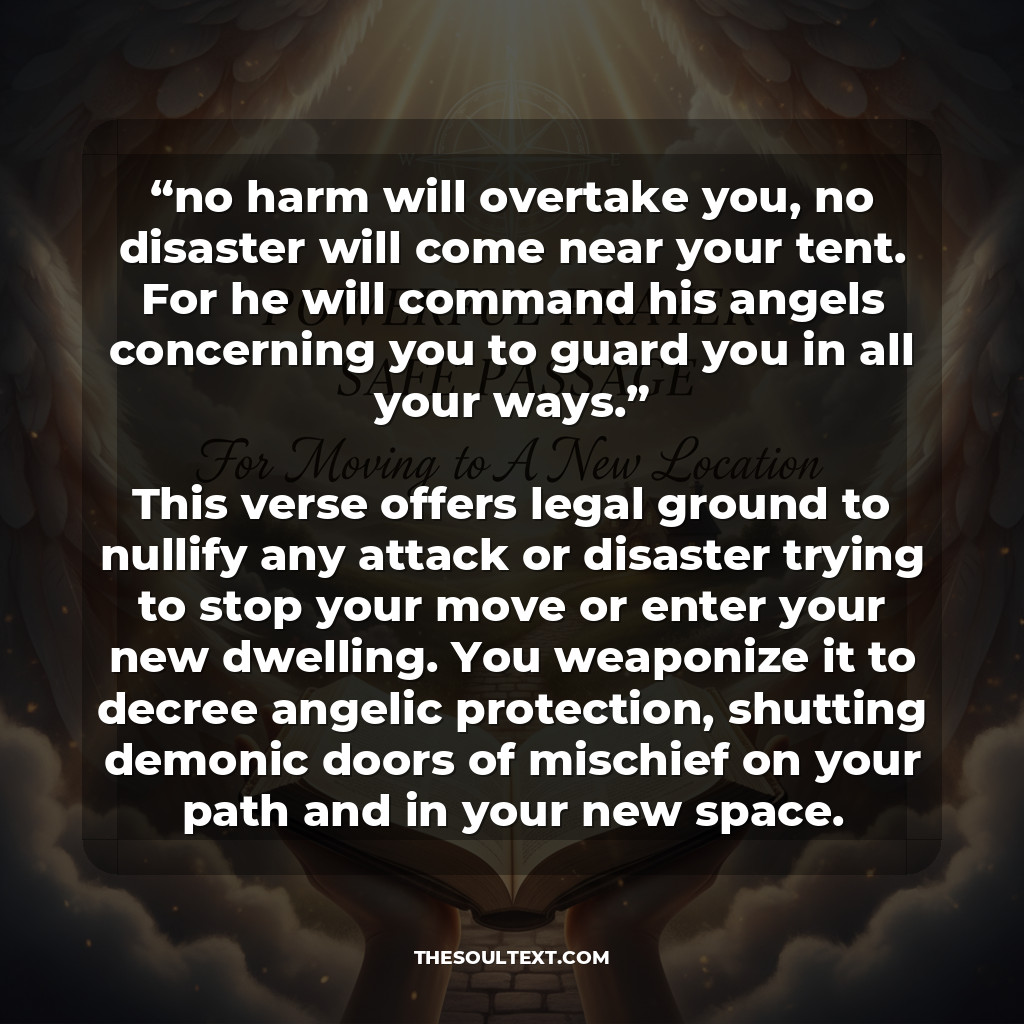 Powerful Prayer for Moving to a New Location (the Safe Passage)
