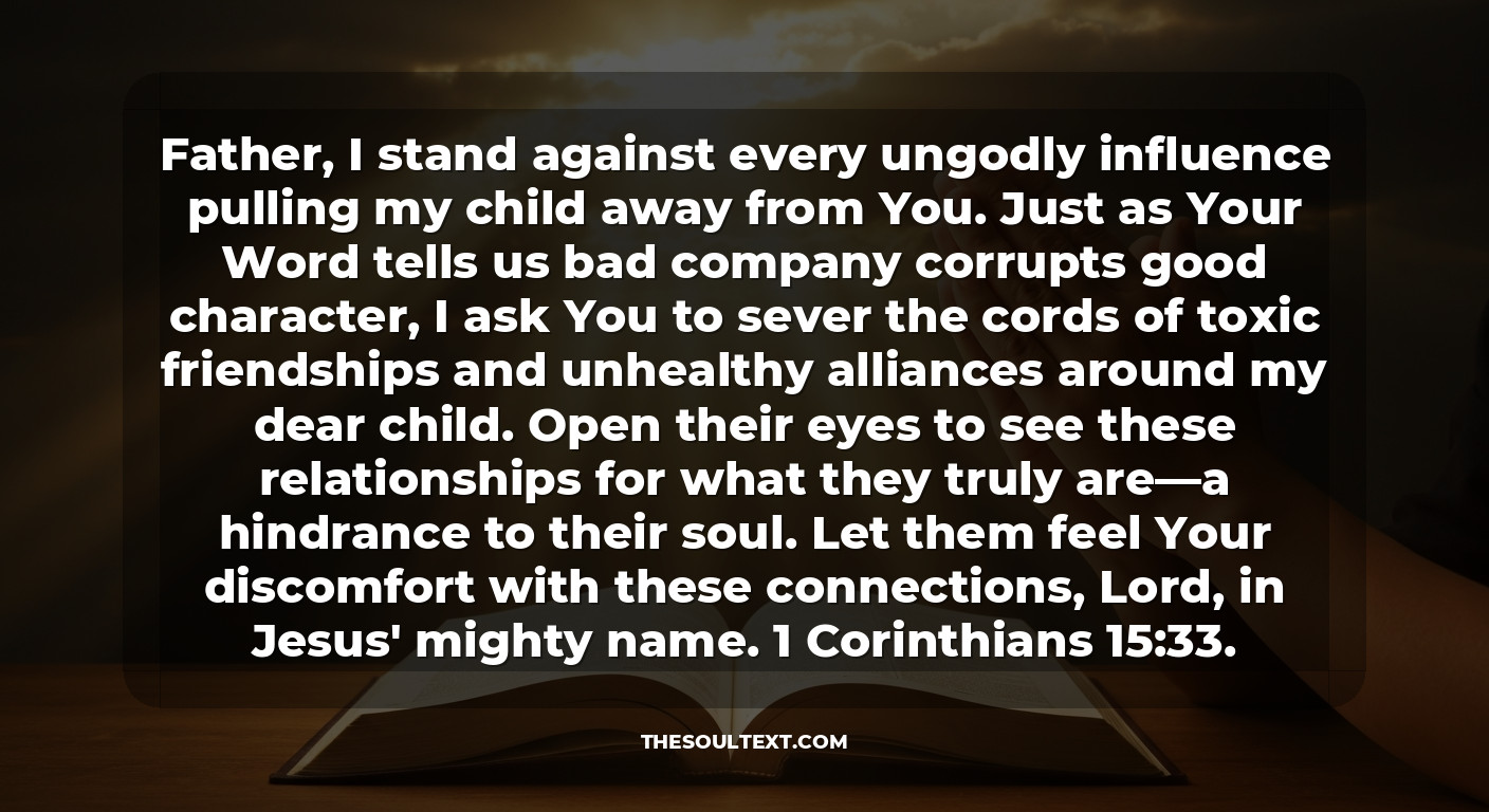 Prayer Against Bad Friends and Peer Pressure