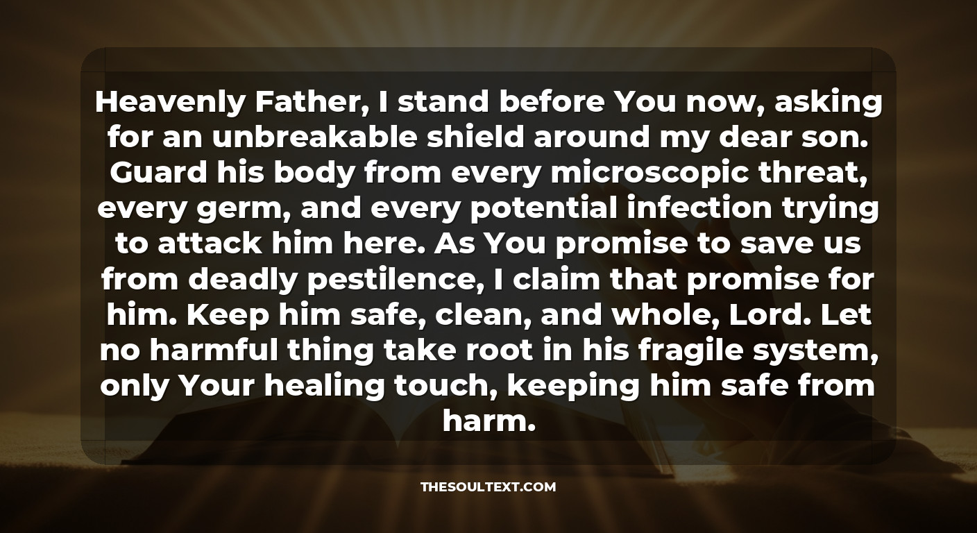 Prayer Against Hospital Infections and Setbacks