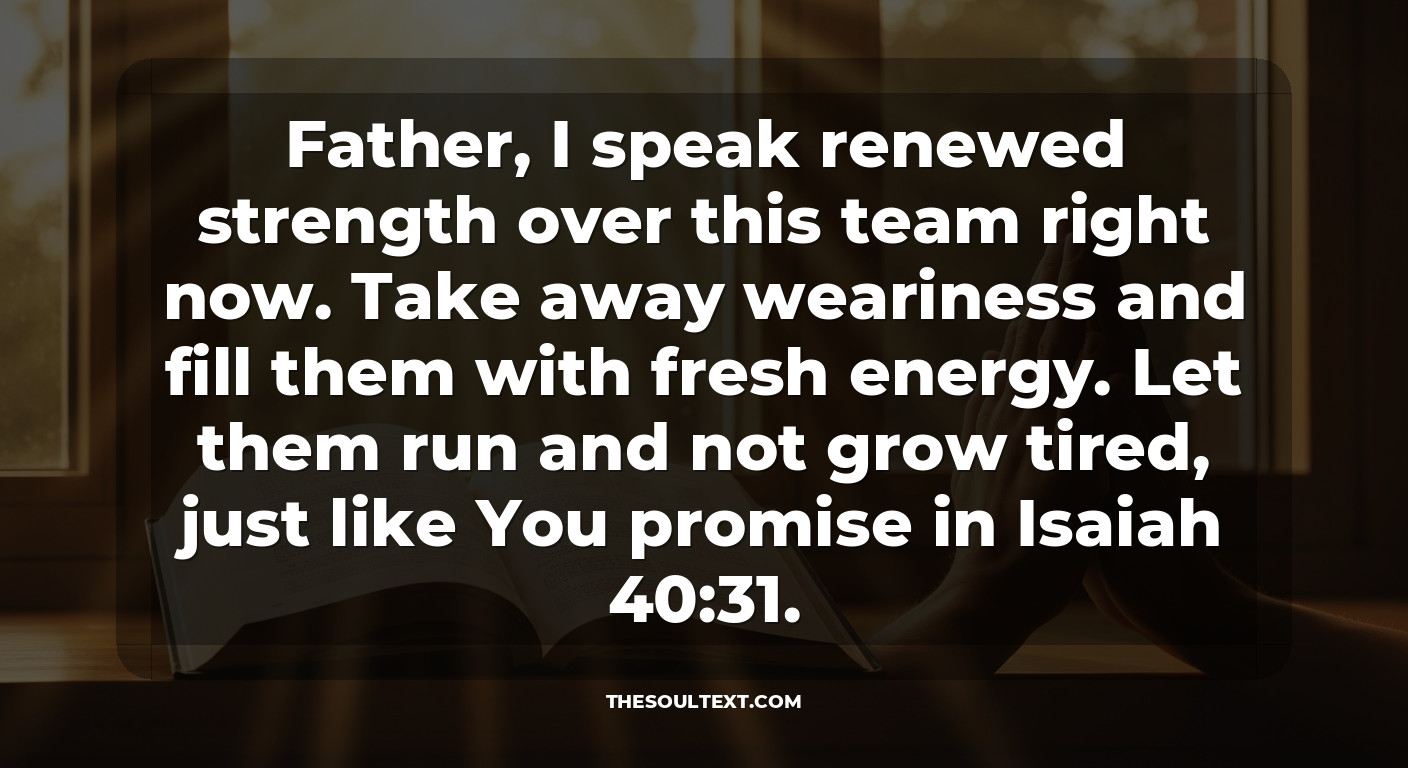 Prayer for a Team Bouncing Back After a Losing Streak
