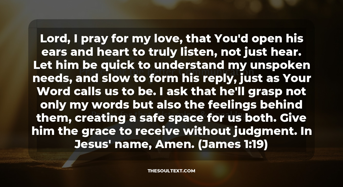 Prayer for Better Communication (listening & Speaking)