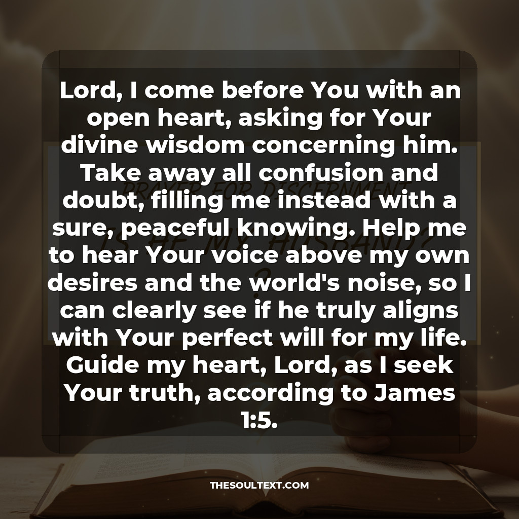 Prayer for Discernment: "is He My Husband?"