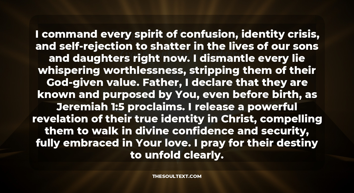 Prayer for the Youth and Next Generation (your Sons and Daughters)