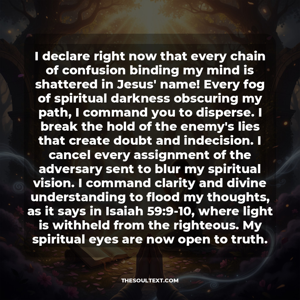 Prayer to Overcome Spiritual Darkness and Confusion