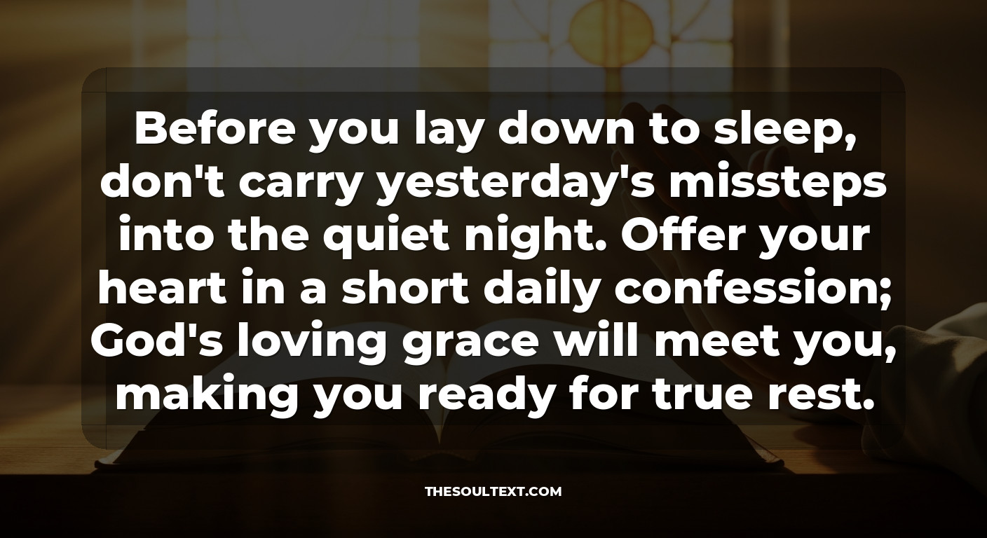 Short Daily Confession of Sins (compline)