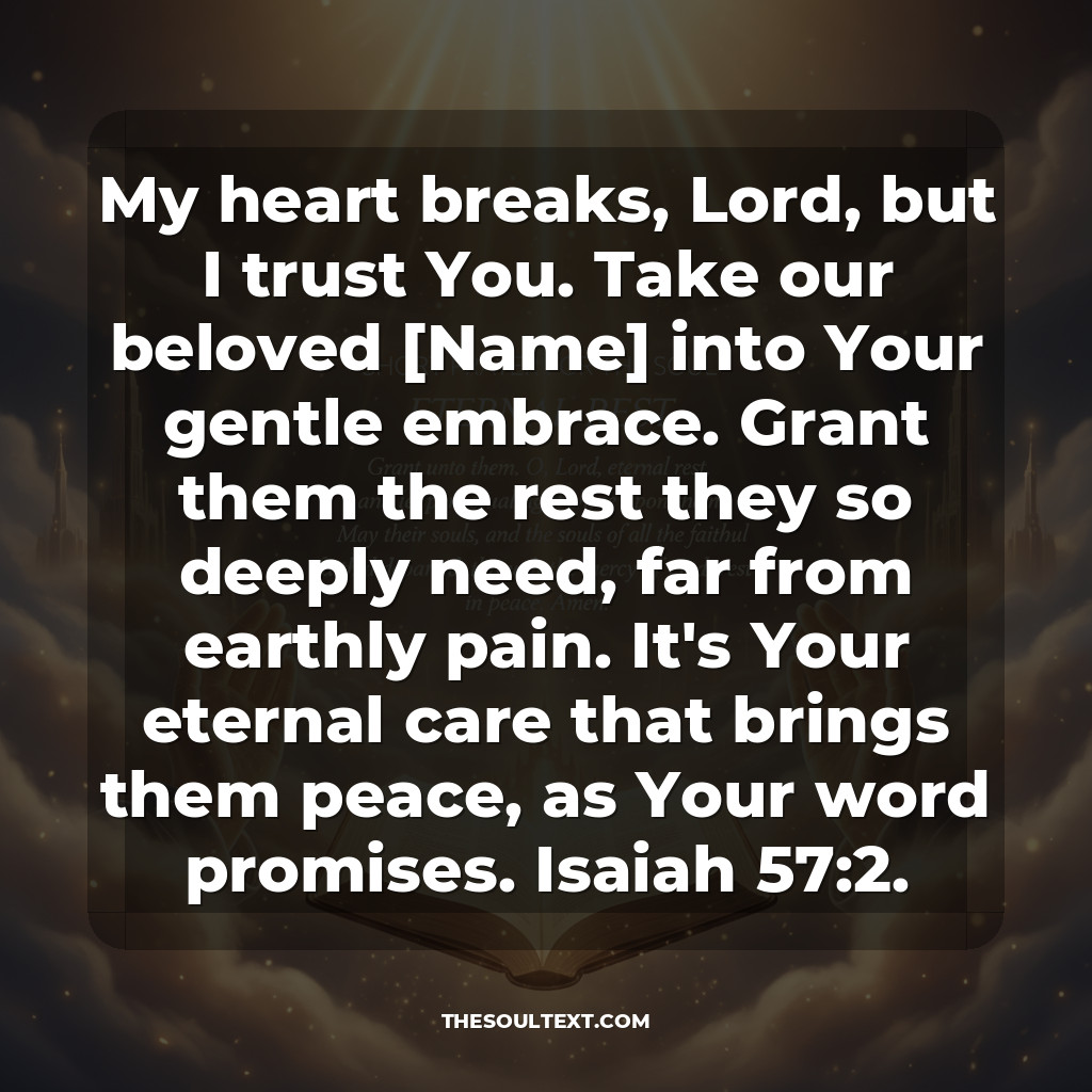 Short Prayer for the Soul to Rest in Peace (eternal Rest)