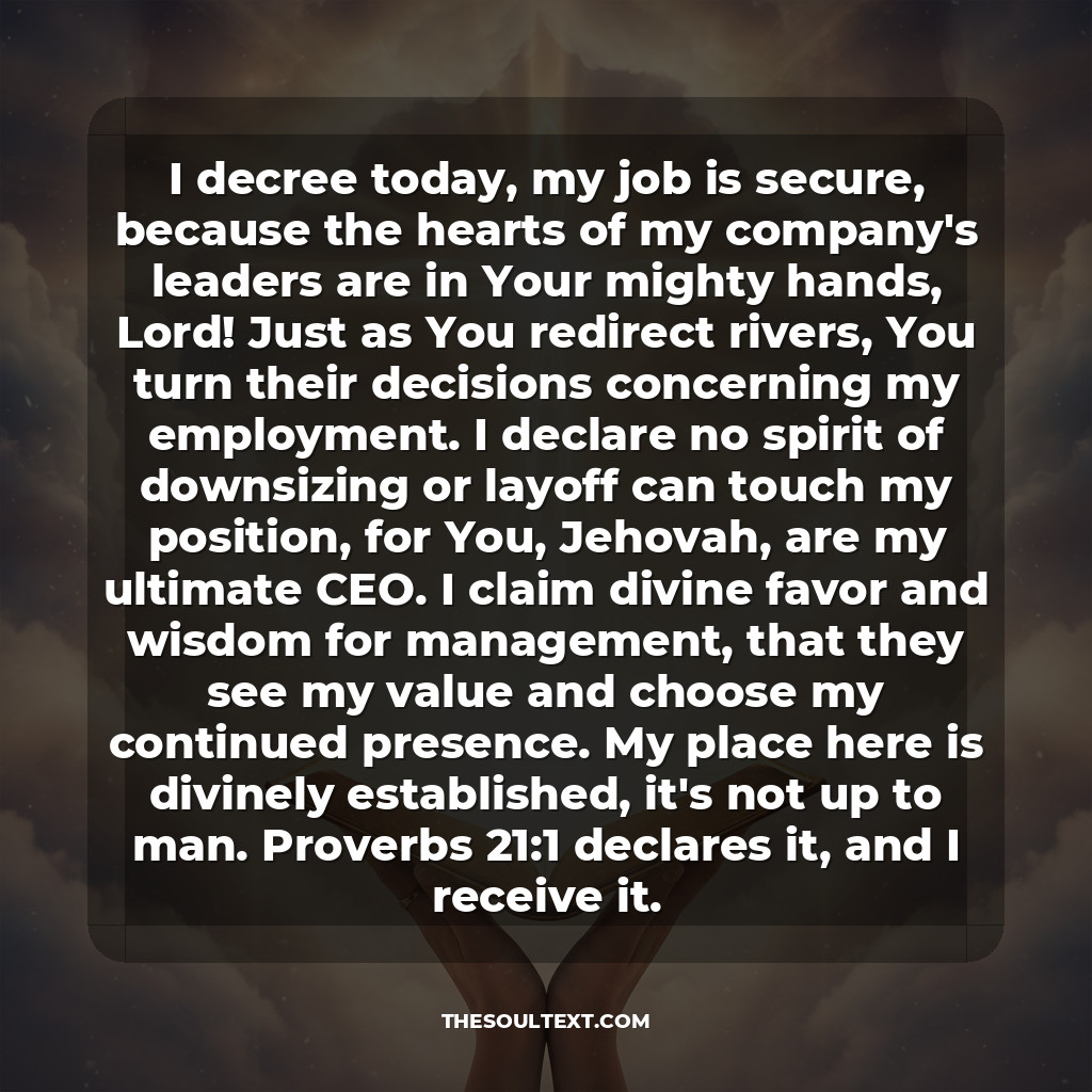 Powerful Prayer to Keep My Job During Layoffs and Downsizing