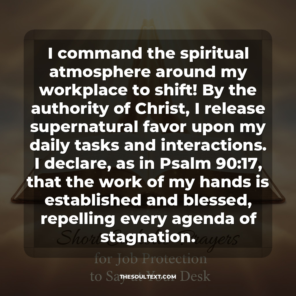 Short Catholic Prayers for Job Protection (to Say at Your Desk)